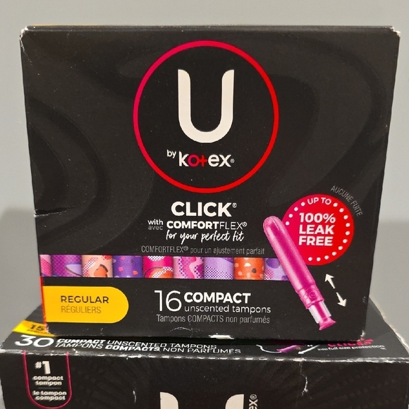 (J33) Click Compact Tampons - Regular and Super - 30 Count/16 Count Regular - Picture 3 of 7